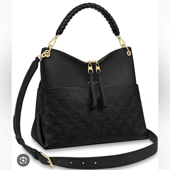 SOLD! 🎉Authentic Louis Vuitton Maida Hobo black leather monogram empriente EUC! - Picture 4 of 16